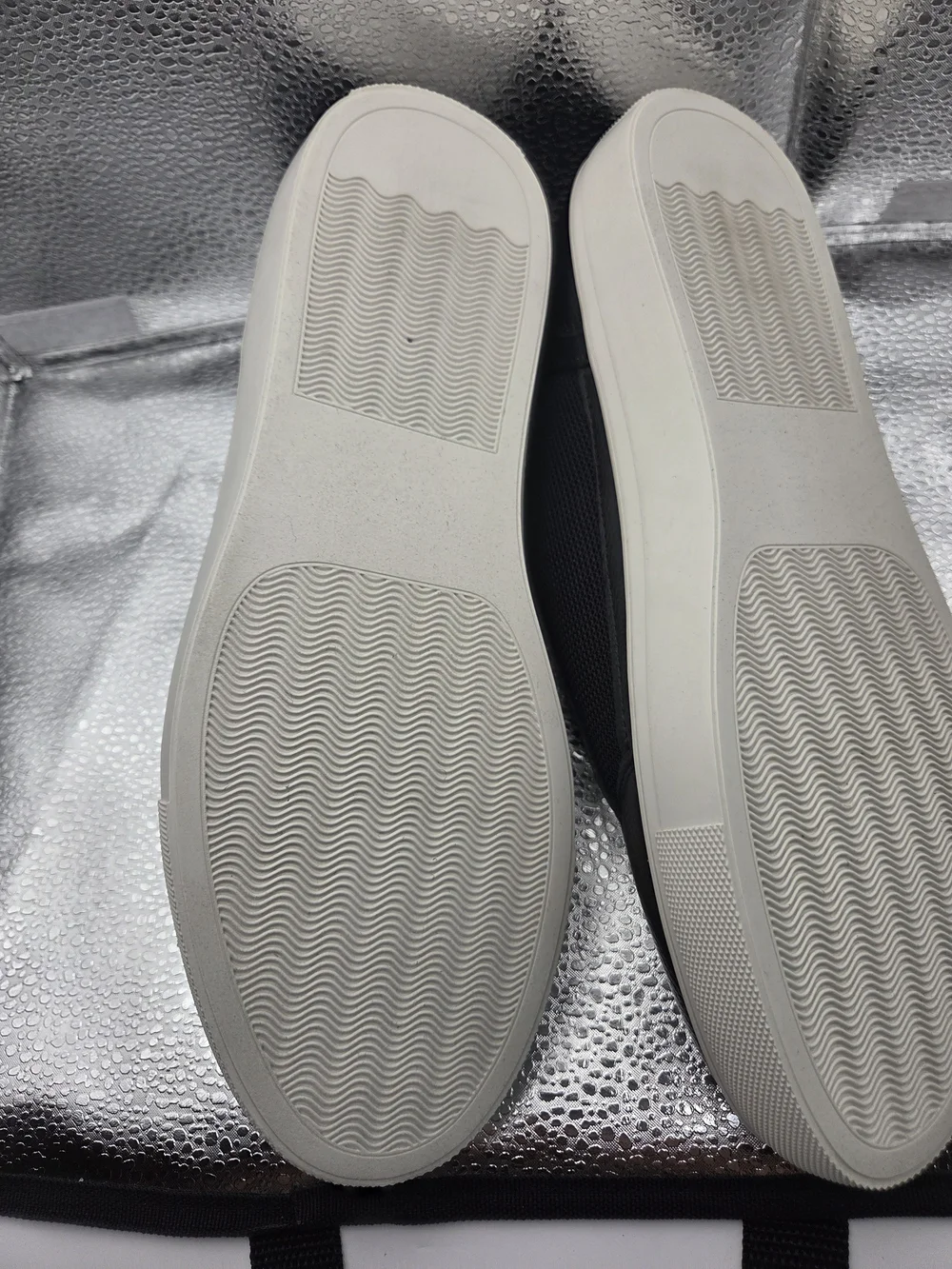 Marc Joseph Black Mesh & Leather Low-Top Sneakers with White Sole